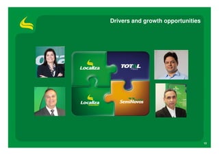 Drivers and growth opportunities




                                   13
 
