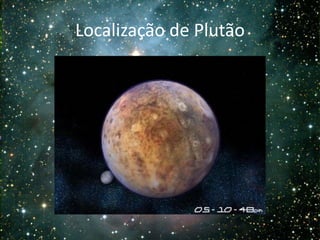 Localização de Plutão
 