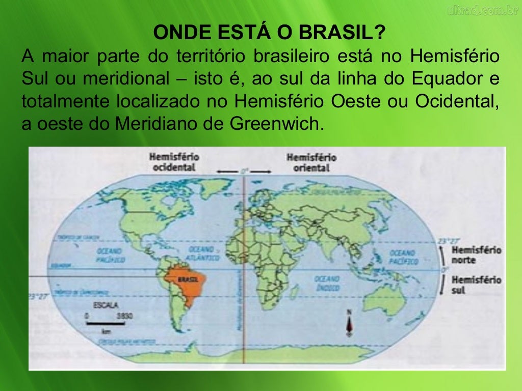 Em Qual Dos Quatro Hemisférios O Brasil Não Possui Terras