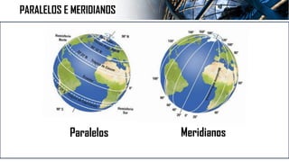 PARALELOS E MERIDIANOS
Paralelos Meridianos
 