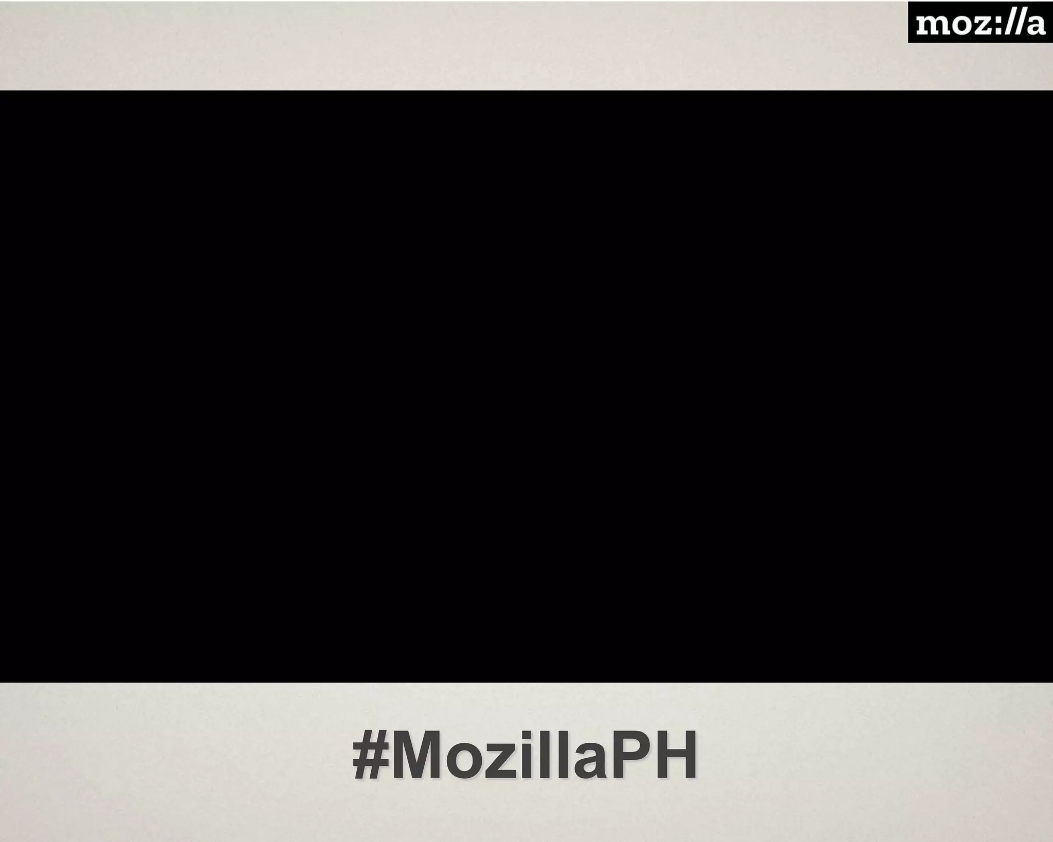 #MozillaPH
 