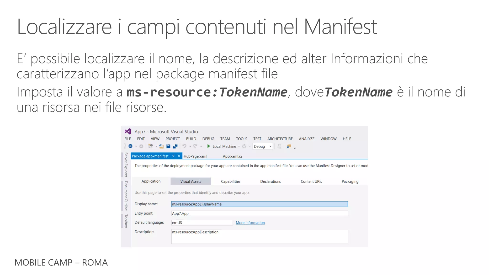 MOBILE CAMP – ROMA
 