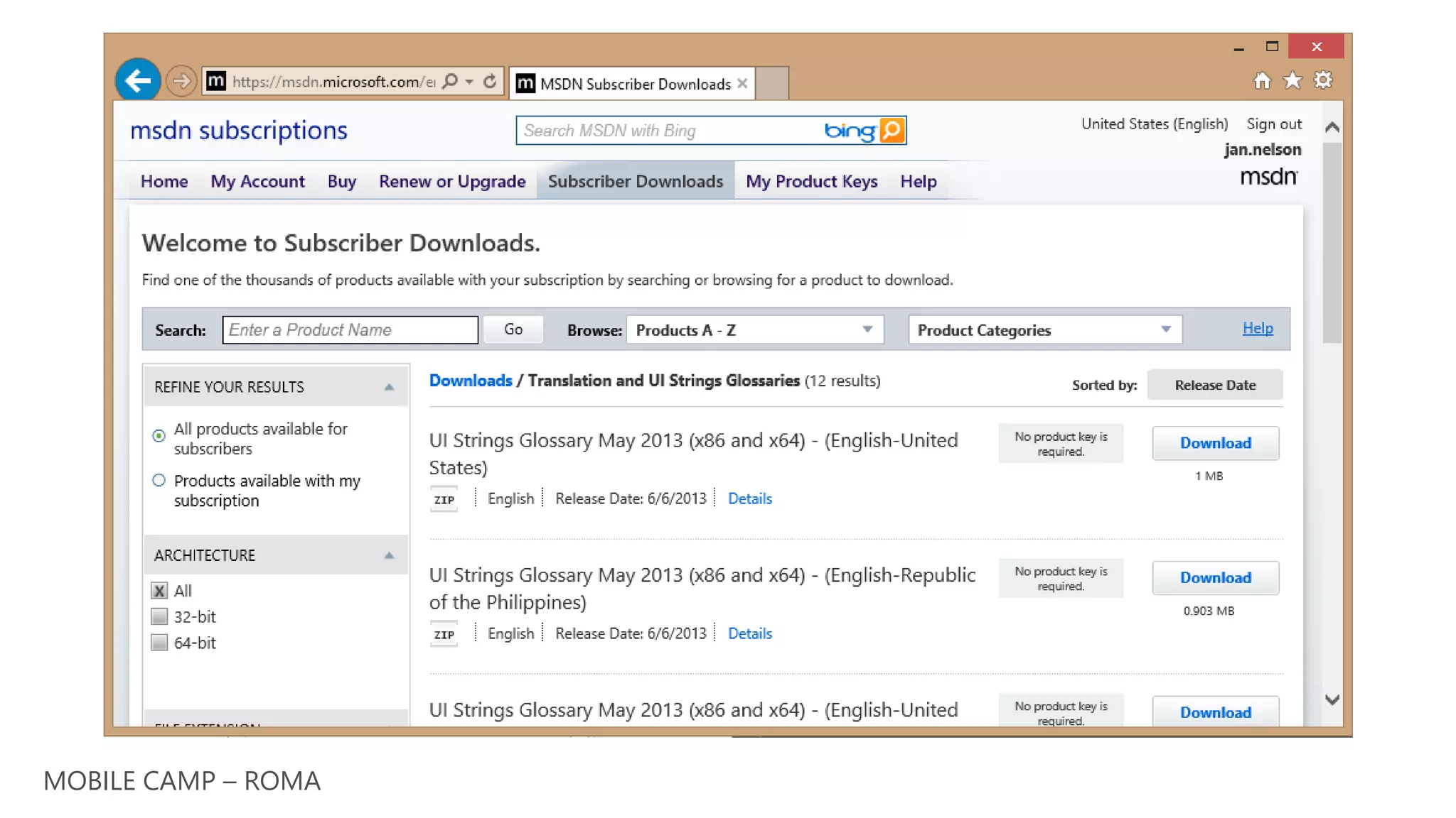 MOBILE CAMP – ROMA
 