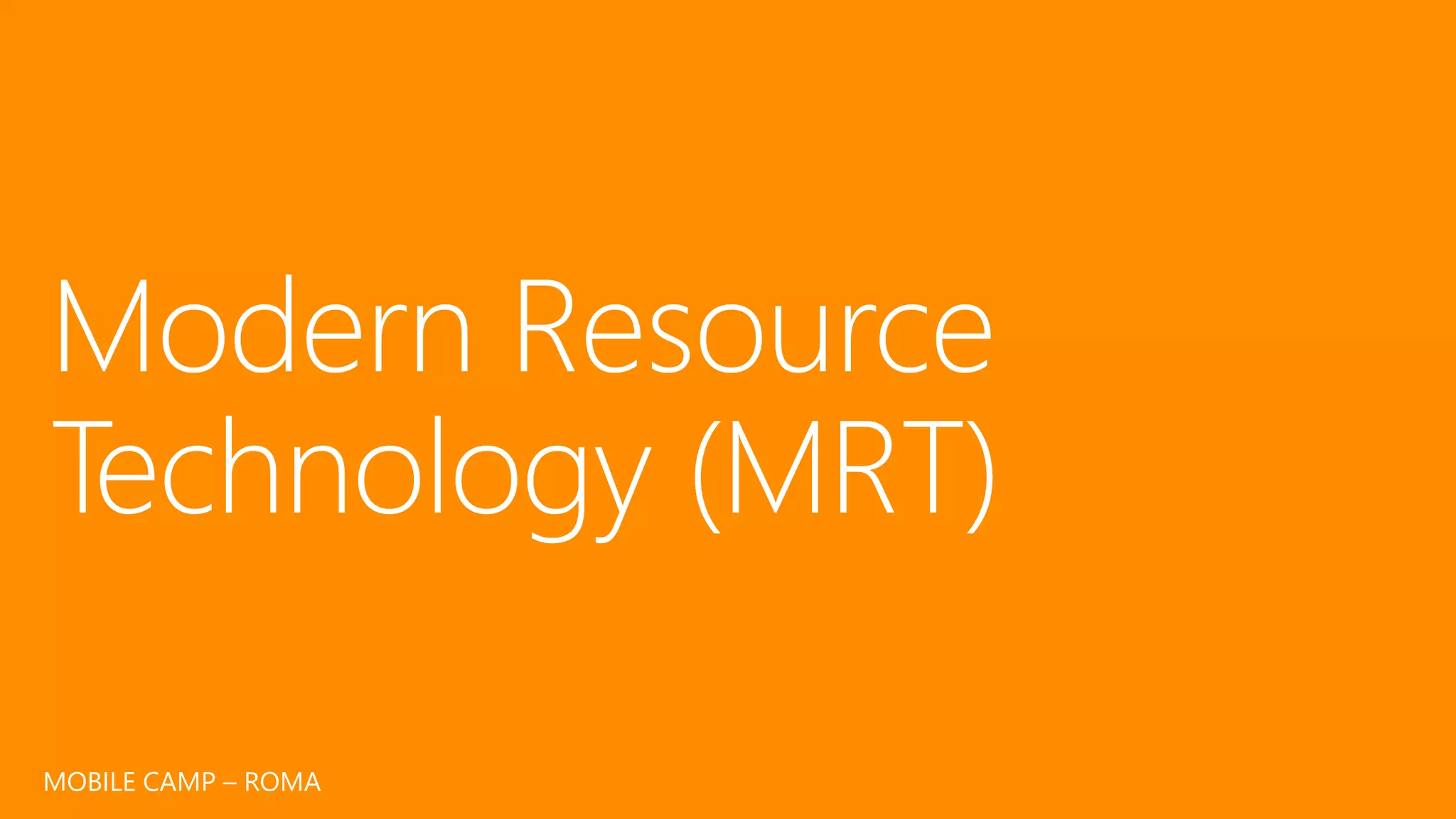 MOBILE CAMP – ROMA
 