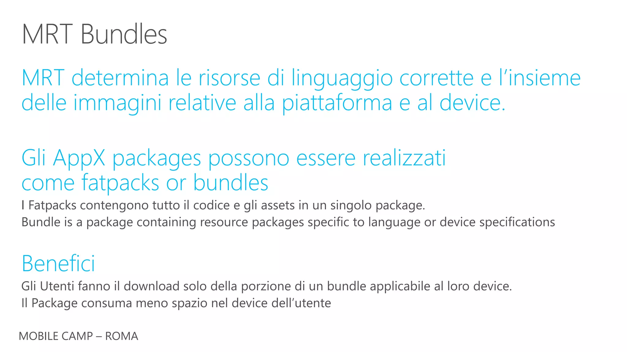 MOBILE CAMP – ROMA
 