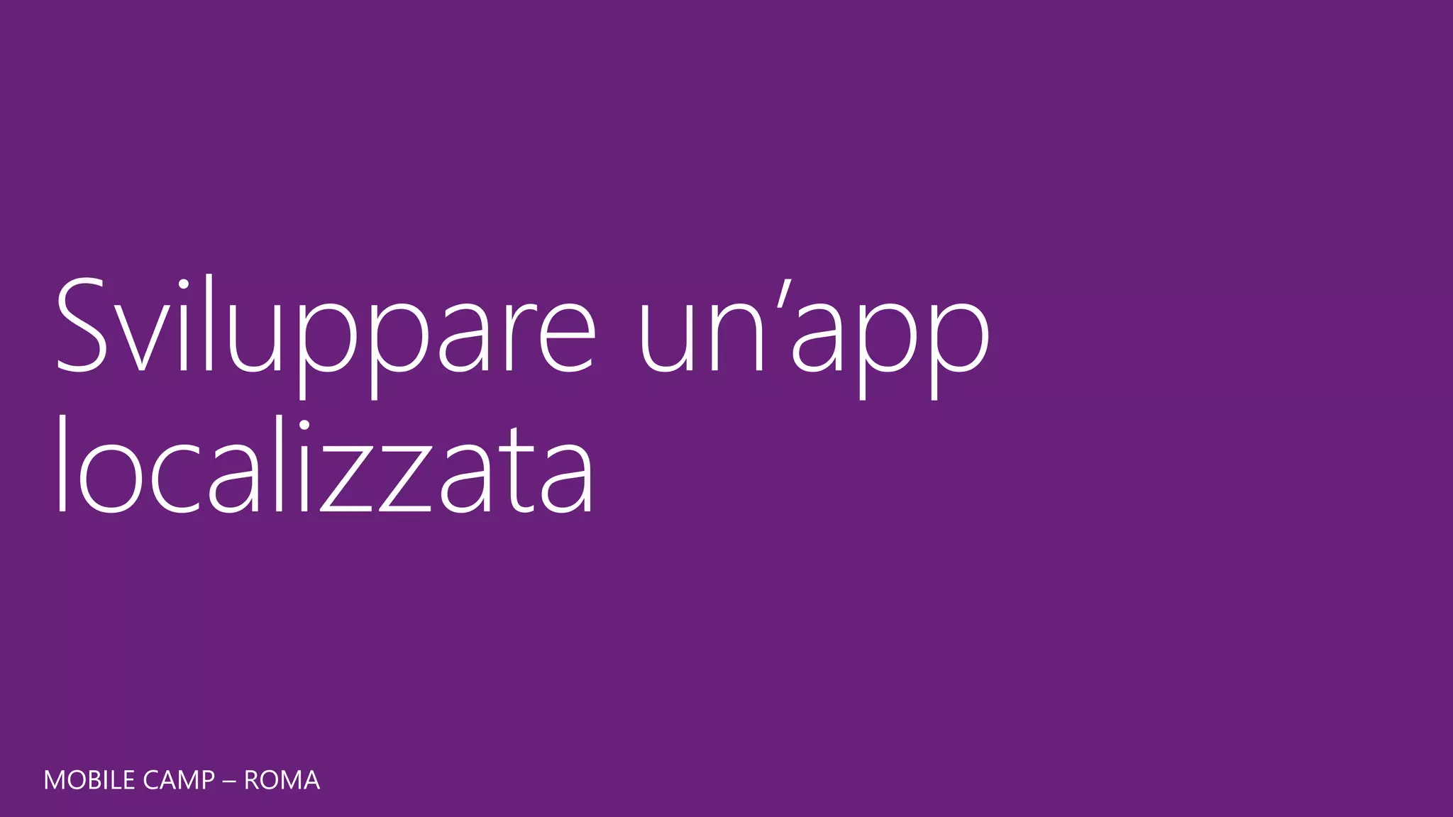 MOBILE CAMP – ROMA
 