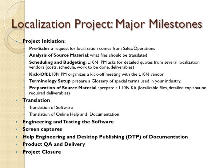 milestones project management