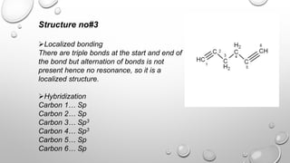 Localization Chemistry Localized and delocalized structures with carbon hybridization in them ...