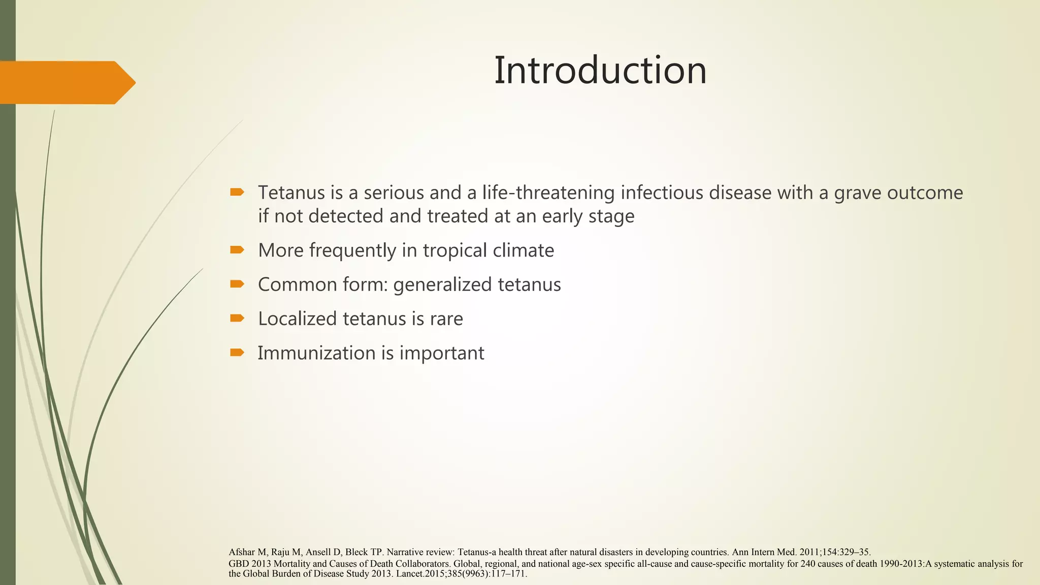 Localized Tetanus | PPT
