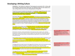 Developing a Writing Culture
 