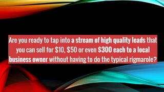 Local lead arbitrage | PPT