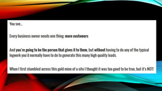 Local lead arbitrage | PPT