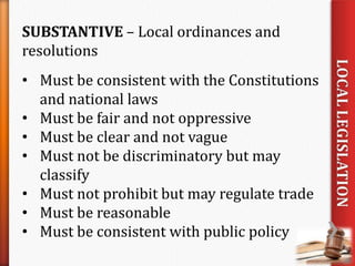 Local Resolutions Local Legislation | PPTX