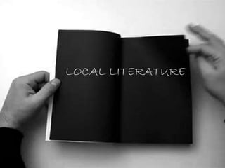 local literature meaning in thesis