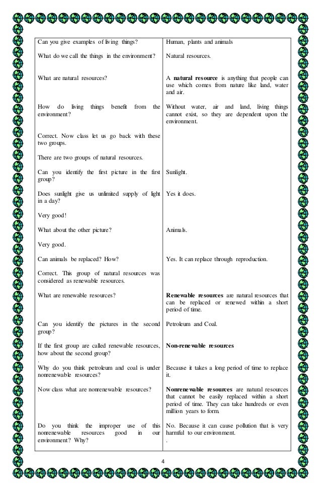 Lesson Plan Template For Natural Science Lesson Plan Template For Natural Science