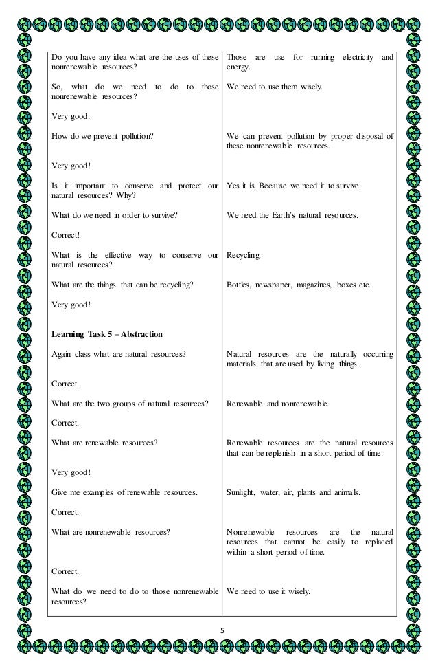 4A's Detailed lesson plan in Science 3