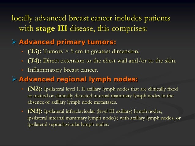 Locally advanced breast cancer