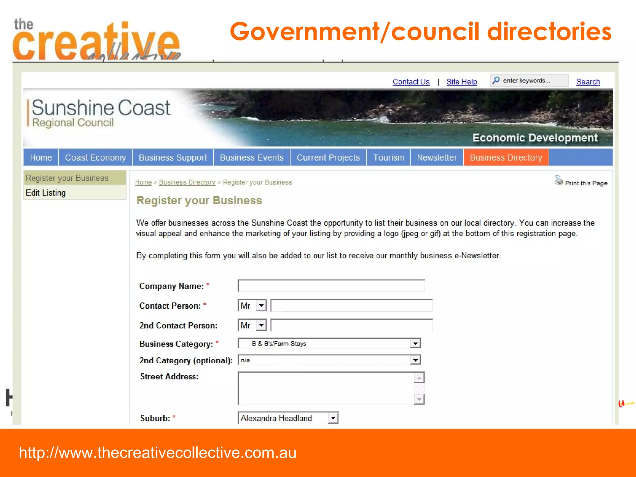 Government/council directories 
