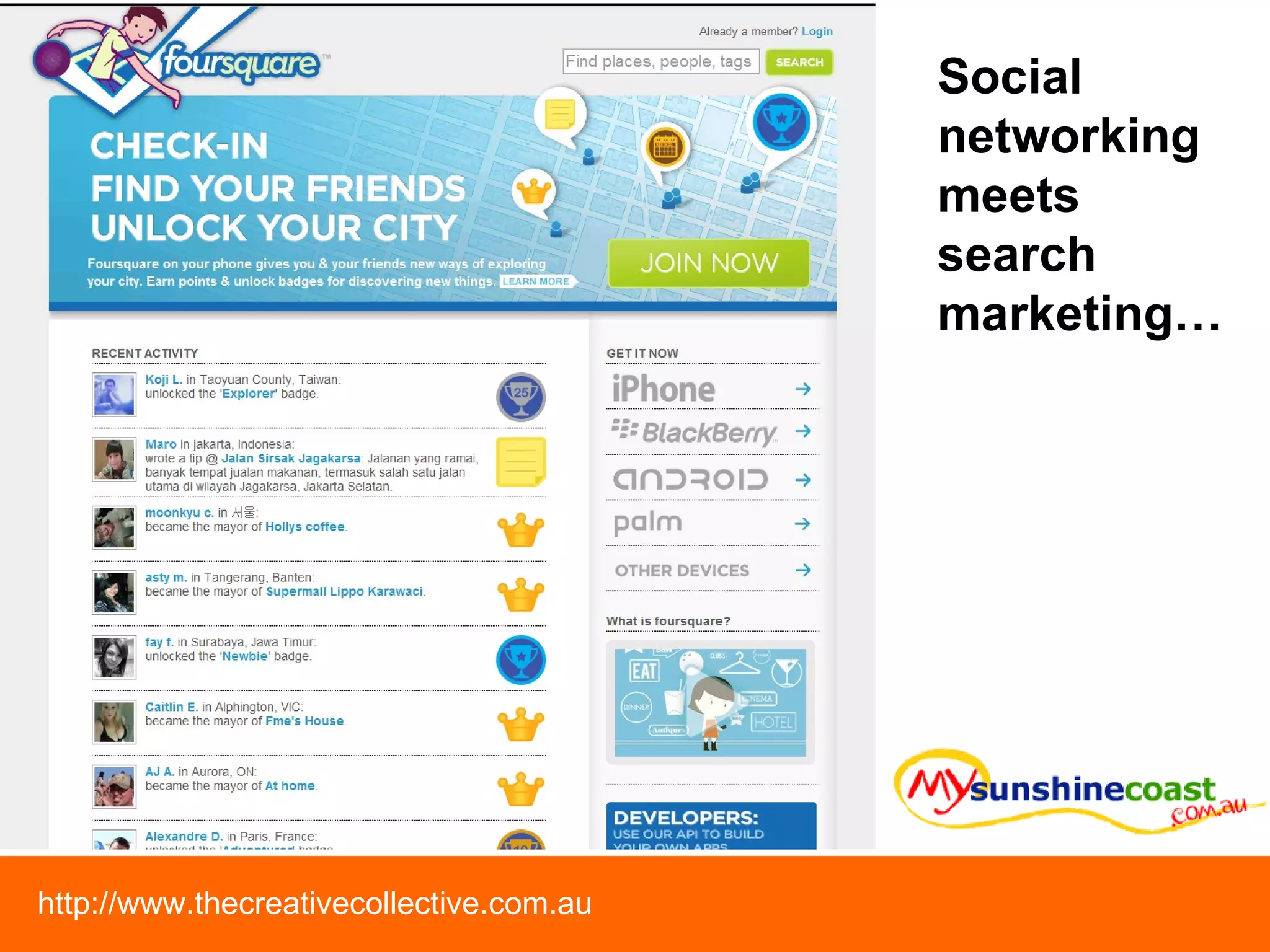 Social networking meets search marketing… 