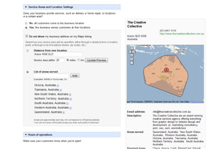 Specify Service Areas & Location Settings 
