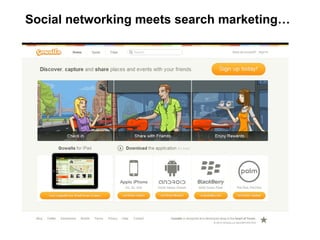 Social networking meets search marketing… 