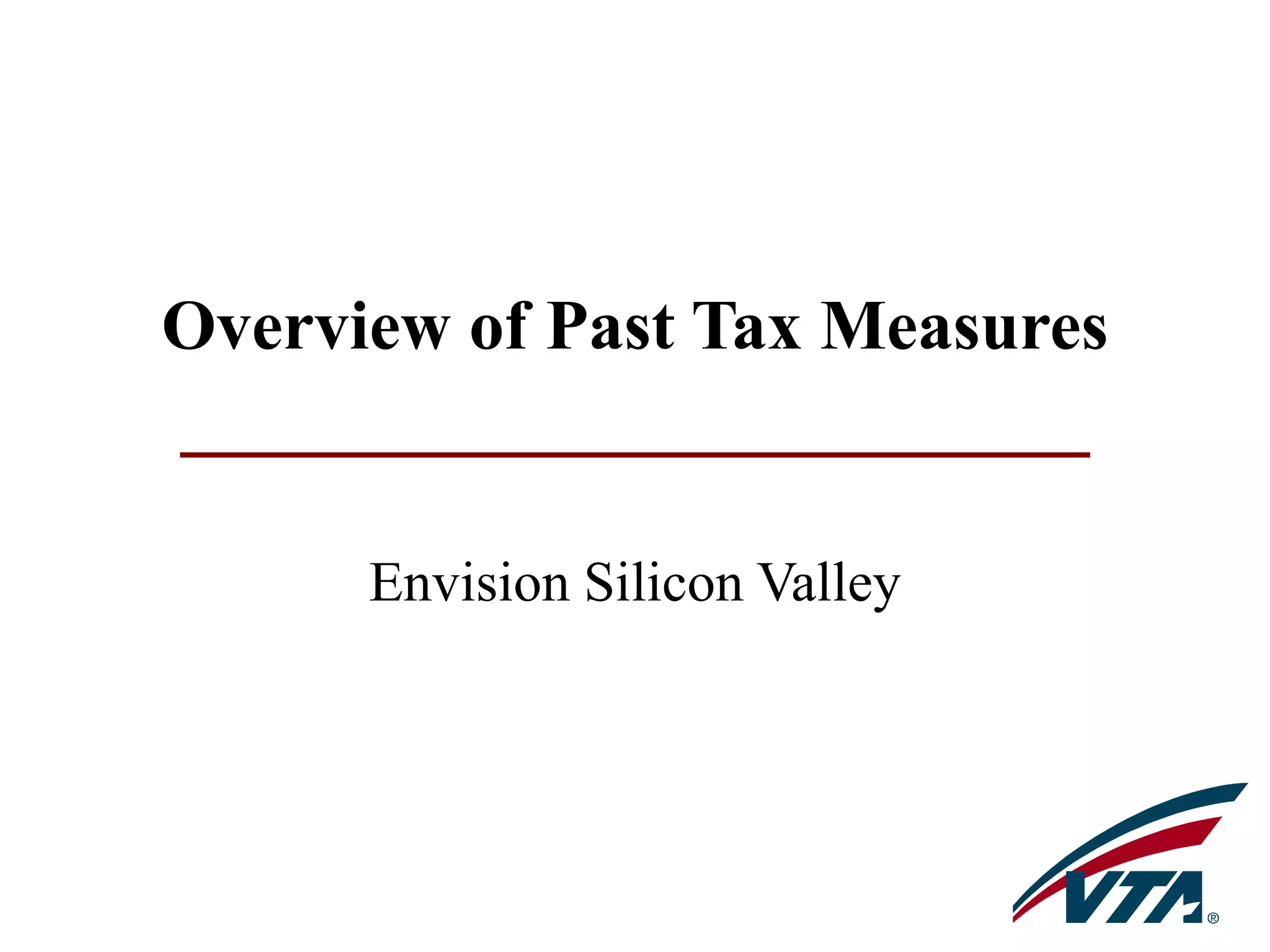 Santa Clara County Past Sales Tax Measures PPT