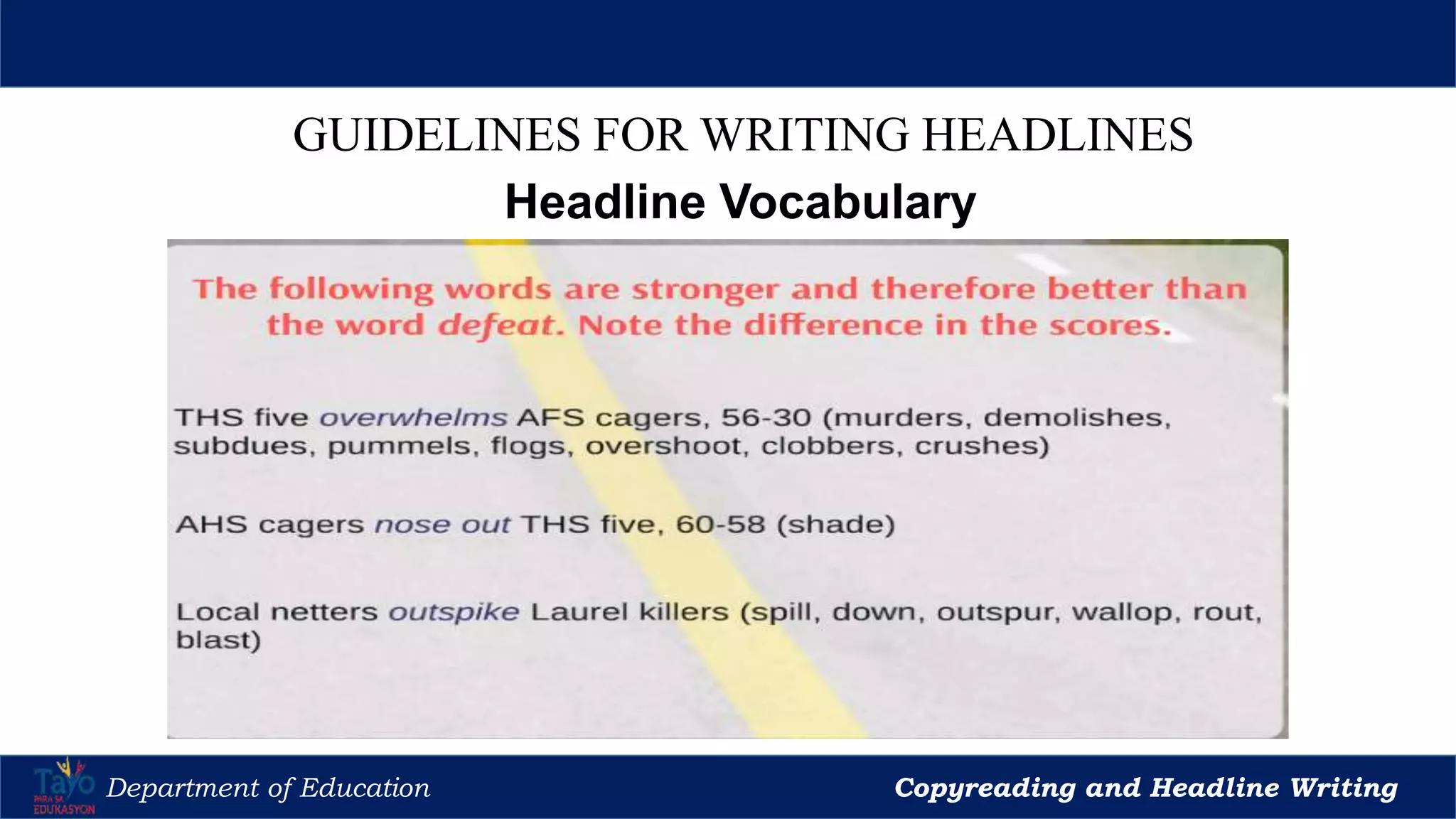COPY READING | PPT