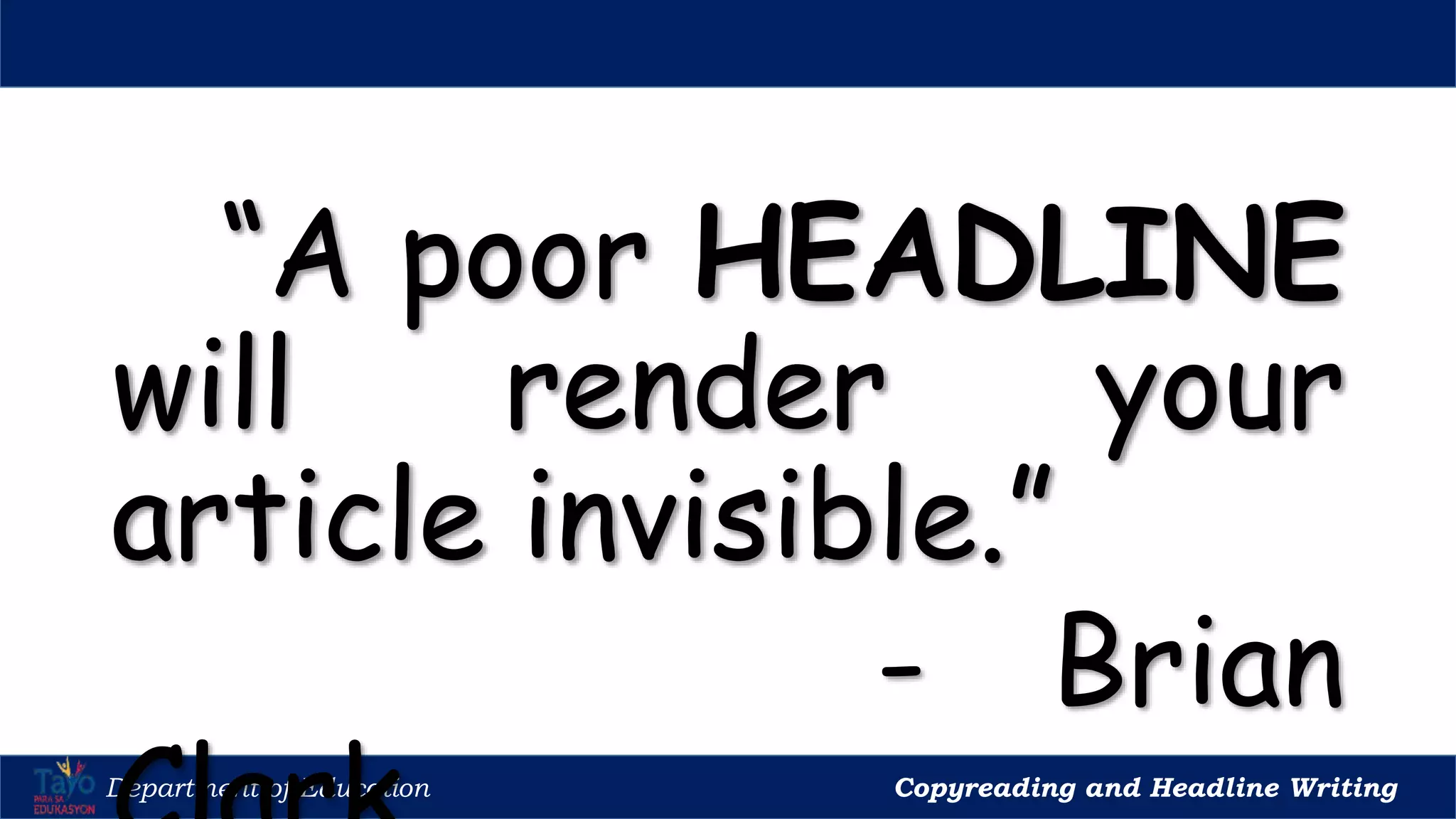 COPY READING | PPT