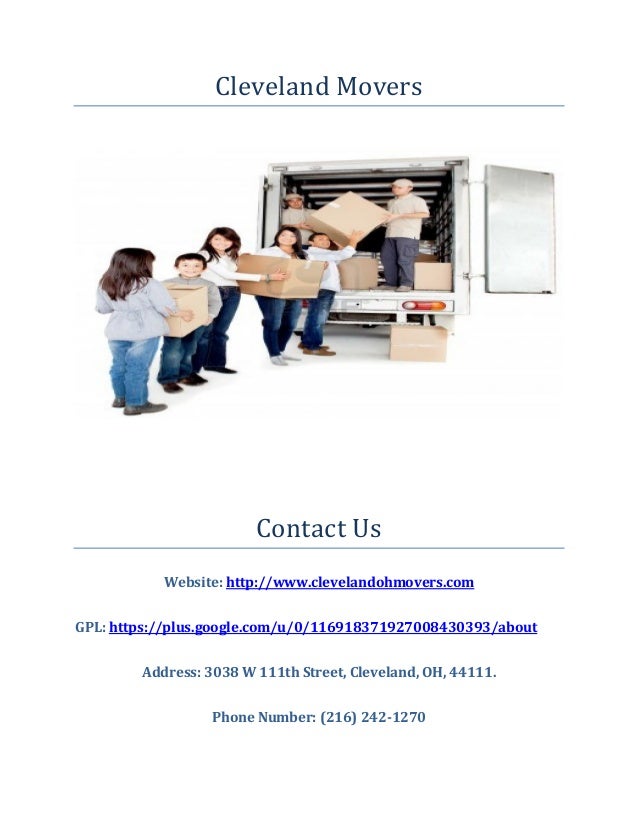 Local Movers Cleveland Moving Company