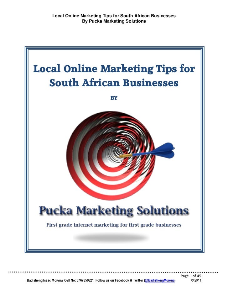 Local online marketing tips for south african businesses