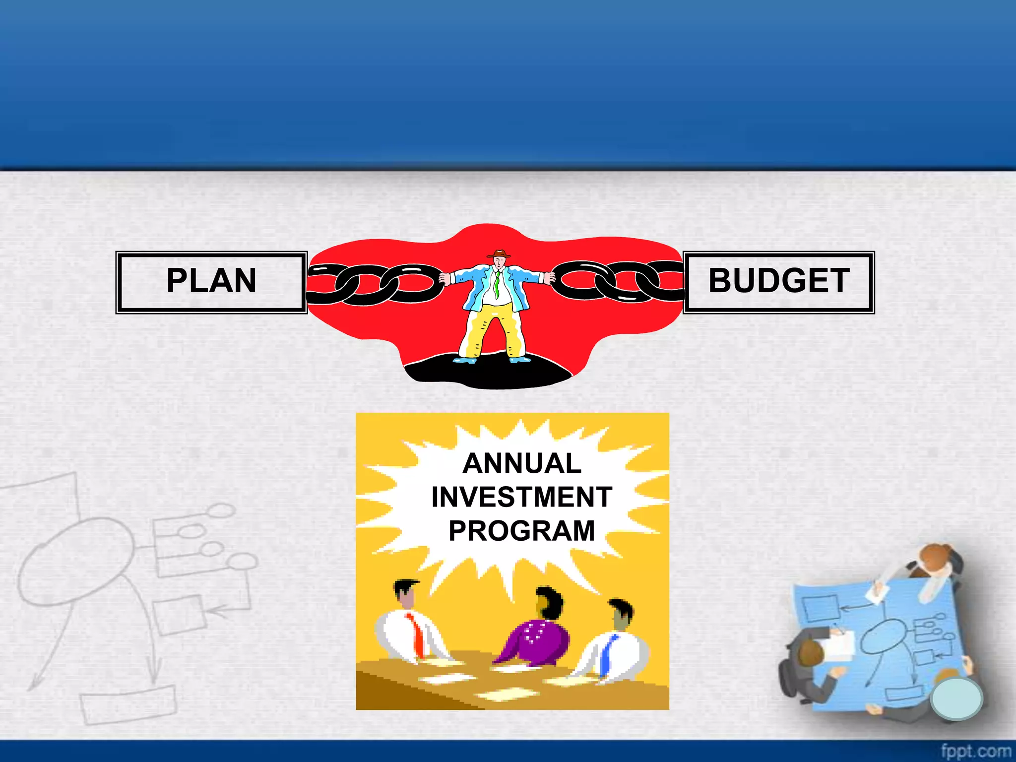PLAN

BUDGET

ANNUAL
INVESTMENT
PROGRAM

 
