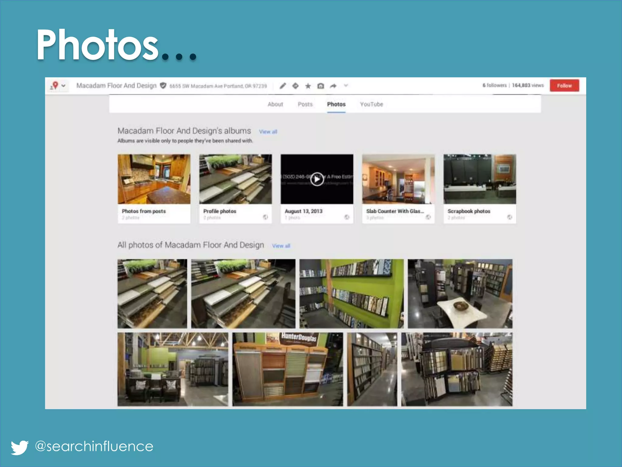 Photos…
@searchinfluence
 