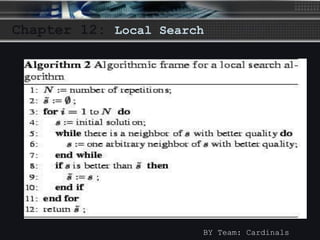 Local search algorithms | PPT