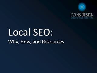 Local SEO:
Why, How, and Resources
 