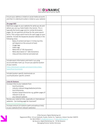 Local SEO checklist | PDF