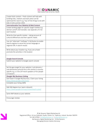 Local SEO checklist | PDF