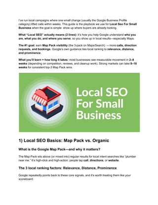 Local SEO for Small Business_ The Complete Checklist to Rank on Google ...
