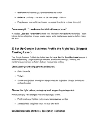 Local SEO for Small Business_ The Complete Checklist to Rank on Google ...