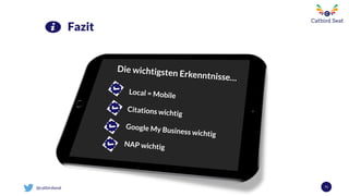 @catbirdseat 71
Fazit
 