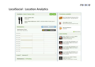 LocalSocial	
  :	
  LocaJon	
  AnalyJcs	
  
 