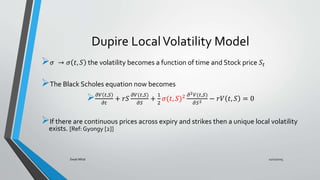 Local and Stochastic volatility | PPTX