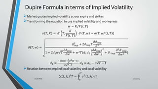 Local and Stochastic volatility | PPTX