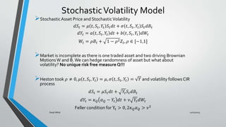 Local and Stochastic volatility | PPTX