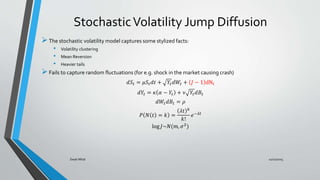 Local and Stochastic volatility | PPTX
