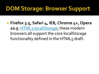 Local storage | PPTX