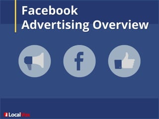 Facebook
Advertising Overview
 