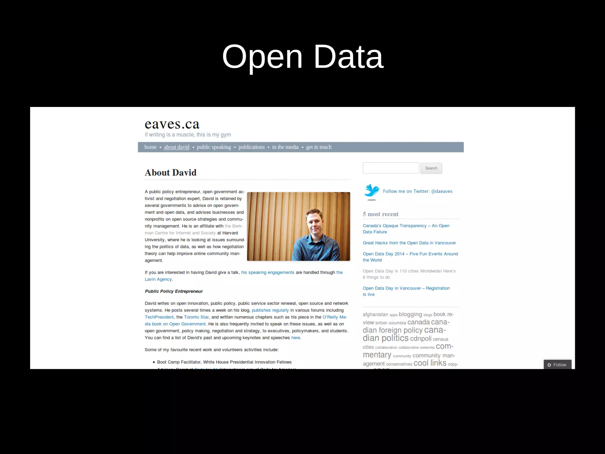 Open Data
 