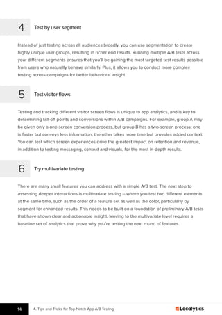 Ultimate Guide to Moblie App A/B Testing | PDF