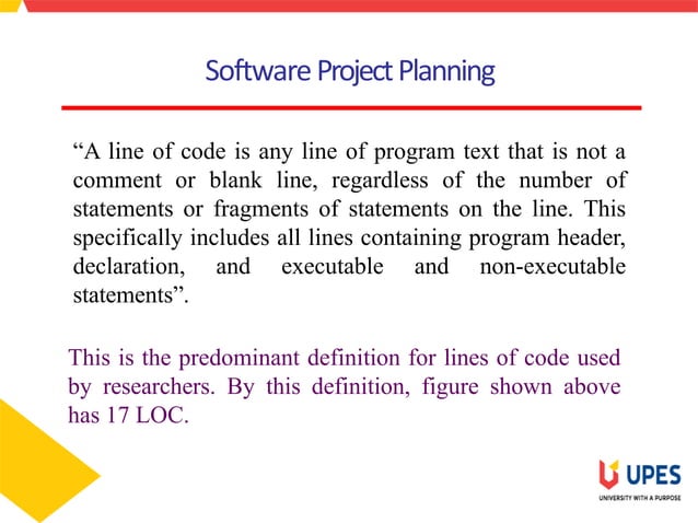 Loc and function point | PPTX | Programming Languages | Computing
