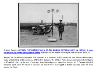 Lines of Communication Troops and Gunners, World War I | PPTX